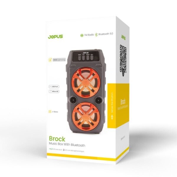 Jopus Brock Radyolu Bluetooth Hoparlör Kırmızı Renk