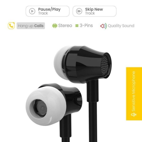 Jopus Jopus JO-K58 Bonea Universal 3,5 Mikrofonlu Kulaklik Siyah Renk