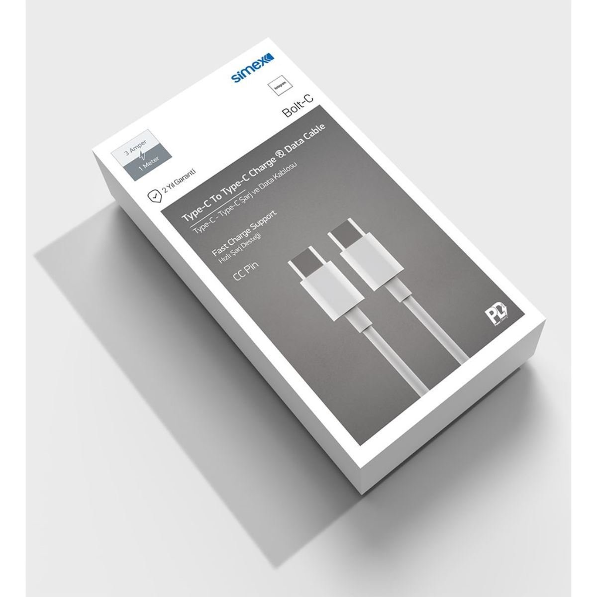 055483_2.jpg Simex Type C to Type C SM-T01 Data Kablosu - Görsel 1
