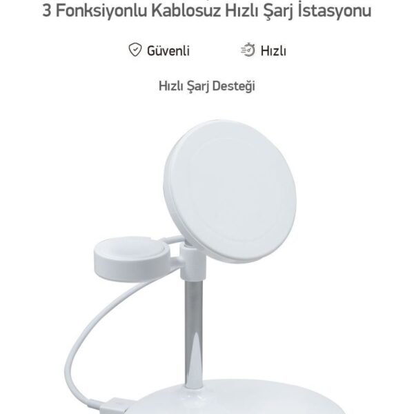 Simex Apple Wireless Dock SPS-05 Triplo 3 lü Sarj Cihazı