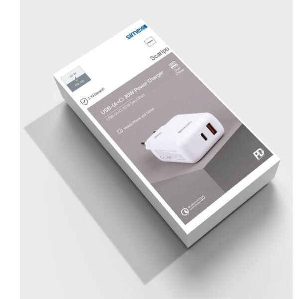 Simex Universal SPS-08 Scaripo Pd Qc 3.0 30W Sarj Cihazi