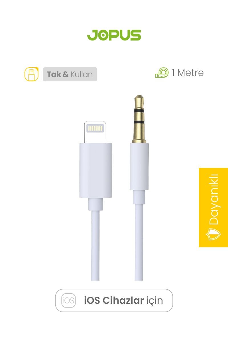 055848_2.jpg Jopus JO-IP10 Universal Lightning Aux Dönüştürücü - Görsel 1