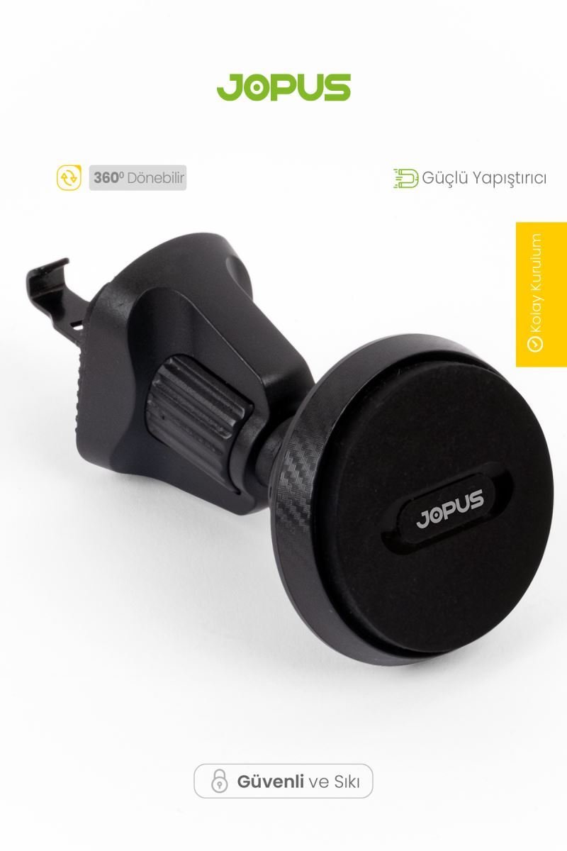 056149_5.jpg Jopus JO-AT108 Carbon Plus Petege Takmali Miknatisli Telefon Tutucu - Görsel 1