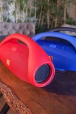 Jopus Boomsbox Bluetooth Hoparlör Kırmızı Renk - Görsel 2