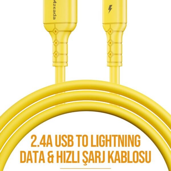 Azeada AZ-B08i 1mt Silikon Data Kablosu