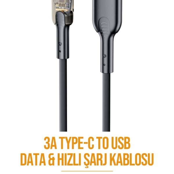 Azeada Type C PD-B94a seffaf Data Kablosu