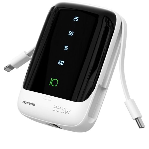 Azeada AZ-P01 22,5W 10000mAh Power Bank Dahili Kablolu
