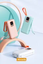 Azeada AZ-P03 22,5W 10000mAh Power Bank Dahili Kablolu - Görsel 7