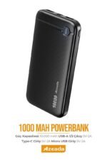 Azeada PD-P107 5V-2A 10000mAh Power Bank - Görsel 4