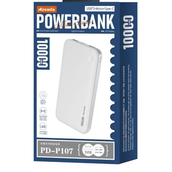 Azeada PD-P107 5V-2A 10000mAh Power Bank