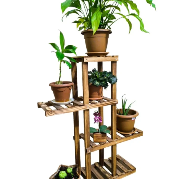 Wooden City Ahşap Çiçeklik Saksılık Çiçek Koyma Standı Dekoratif Saksı Standı